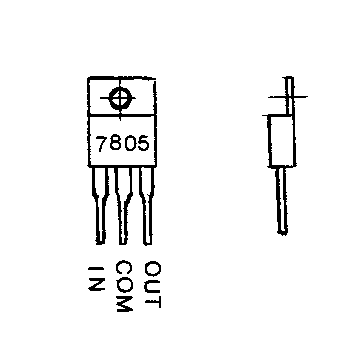 The 7805 voltage regulator
