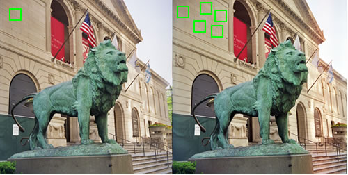 Bad patches between a pair of images
