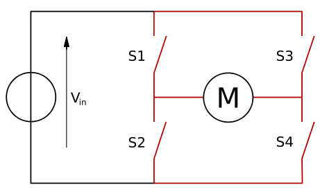 An H-Bridge in terms of switches