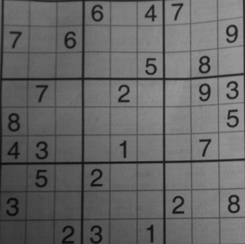The undistorted SuDoKu puzzle