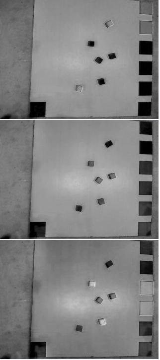 The three channels comprising the image